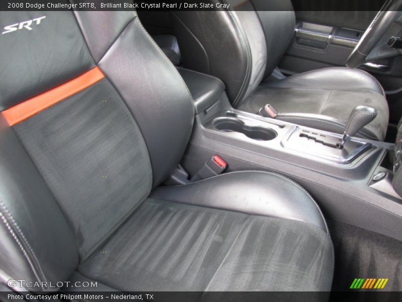 Brilliant Black Crystal Pearl / Dark Slate Gray 2008 Dodge Challenger SRT8