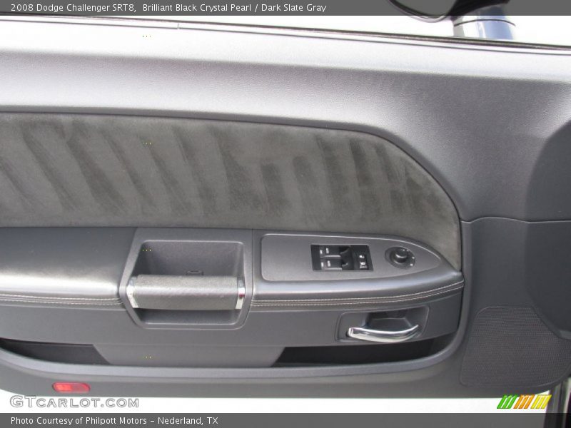 Brilliant Black Crystal Pearl / Dark Slate Gray 2008 Dodge Challenger SRT8