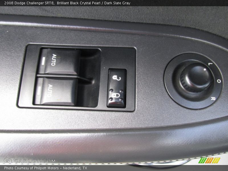 Brilliant Black Crystal Pearl / Dark Slate Gray 2008 Dodge Challenger SRT8