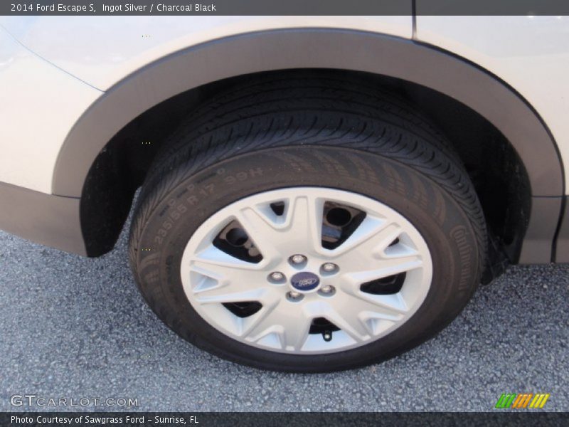 Ingot Silver / Charcoal Black 2014 Ford Escape S
