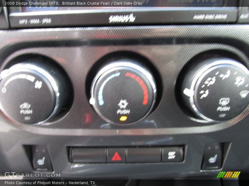 Brilliant Black Crystal Pearl / Dark Slate Gray 2008 Dodge Challenger SRT8