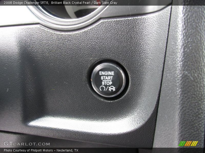 Brilliant Black Crystal Pearl / Dark Slate Gray 2008 Dodge Challenger SRT8