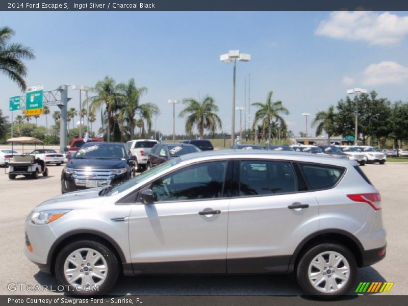 Ingot Silver / Charcoal Black 2014 Ford Escape S
