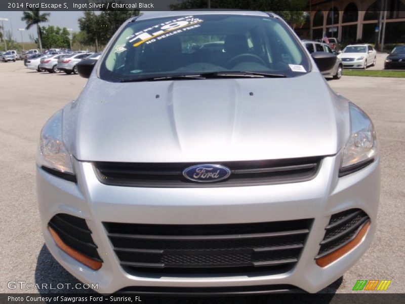 Ingot Silver / Charcoal Black 2014 Ford Escape S