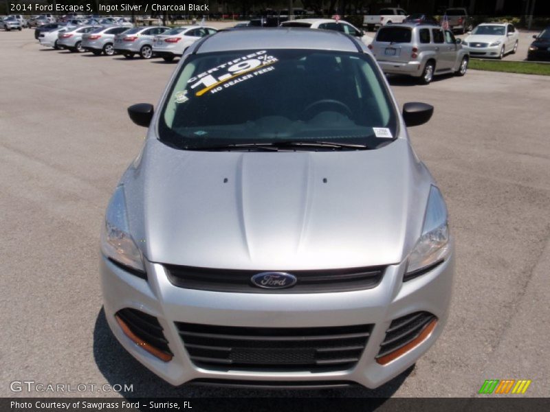 Ingot Silver / Charcoal Black 2014 Ford Escape S