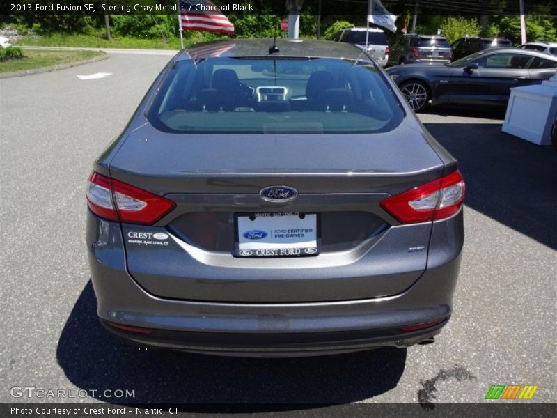 Sterling Gray Metallic / Charcoal Black 2013 Ford Fusion SE
