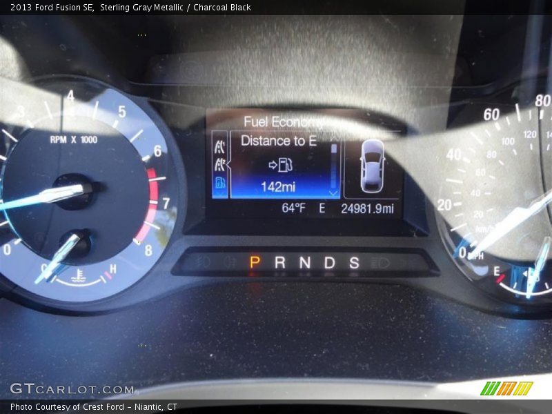 Sterling Gray Metallic / Charcoal Black 2013 Ford Fusion SE
