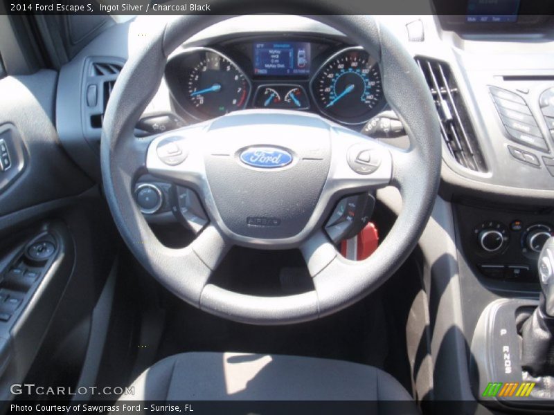 Ingot Silver / Charcoal Black 2014 Ford Escape S