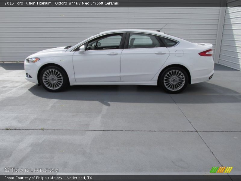 Oxford White / Medium Soft Ceramic 2015 Ford Fusion Titanium