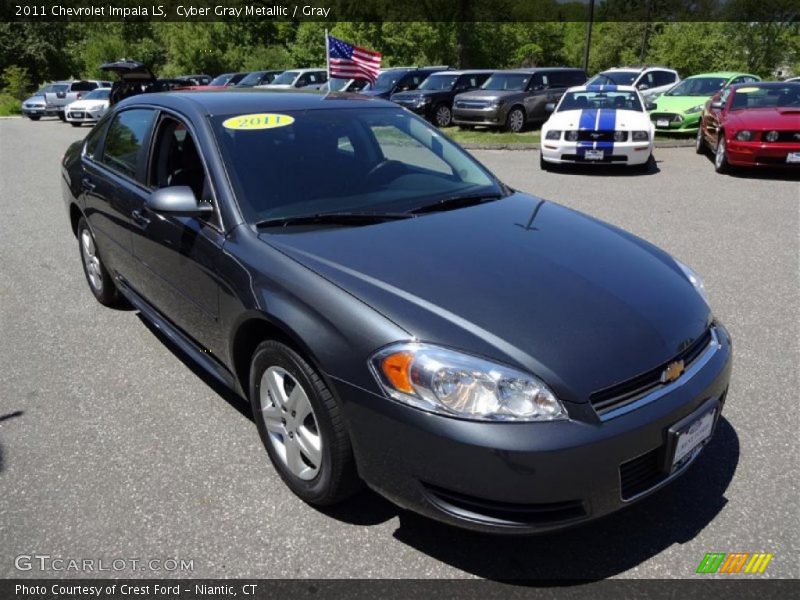 Cyber Gray Metallic / Gray 2011 Chevrolet Impala LS