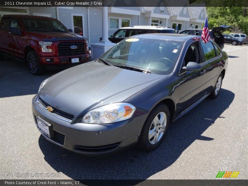 Cyber Gray Metallic / Gray 2011 Chevrolet Impala LS