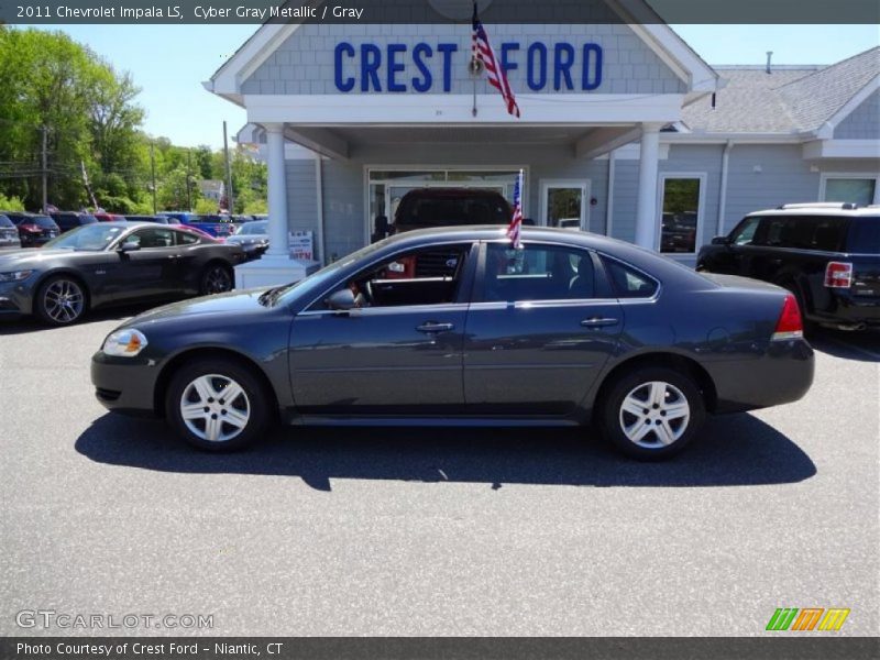 Cyber Gray Metallic / Gray 2011 Chevrolet Impala LS