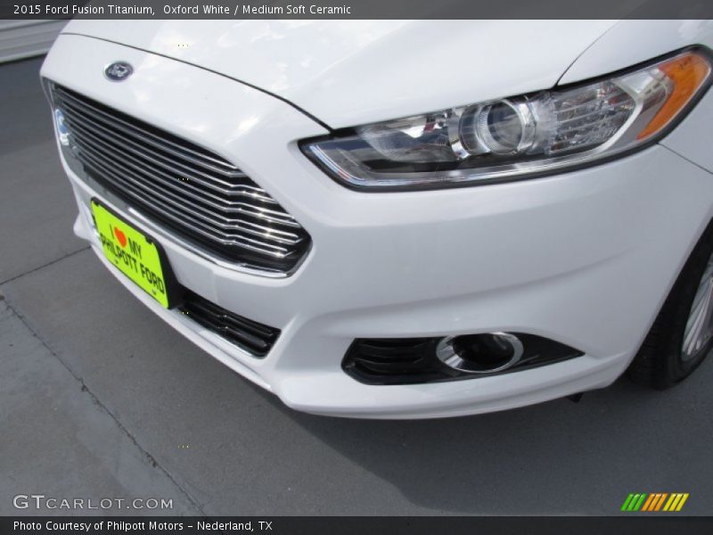Oxford White / Medium Soft Ceramic 2015 Ford Fusion Titanium
