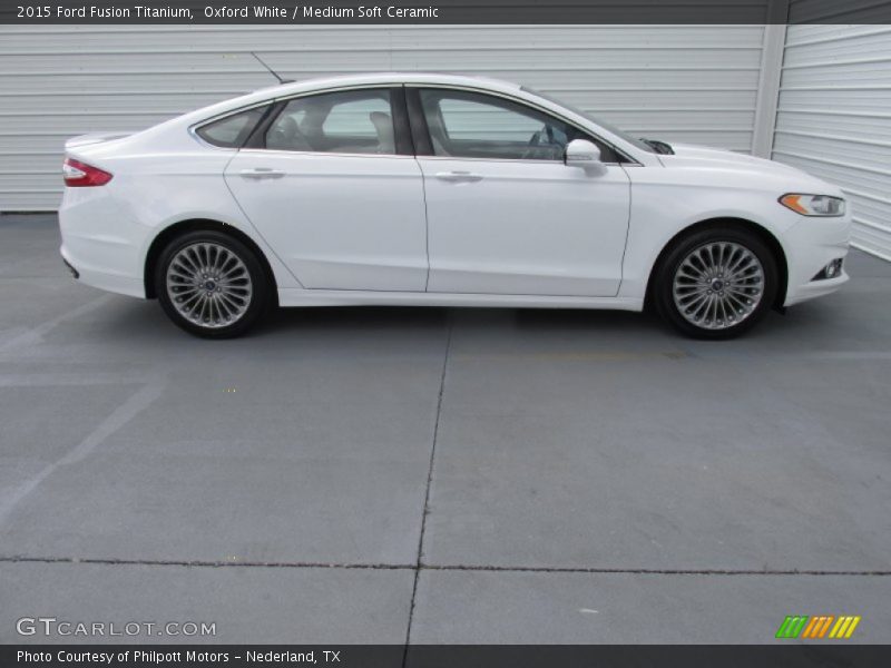 Oxford White / Medium Soft Ceramic 2015 Ford Fusion Titanium