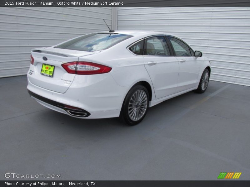 Oxford White / Medium Soft Ceramic 2015 Ford Fusion Titanium