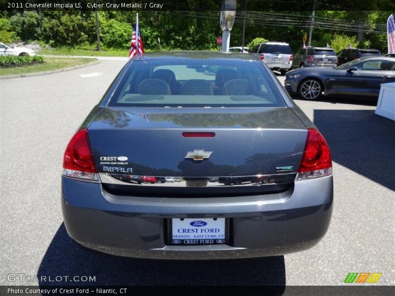 Cyber Gray Metallic / Gray 2011 Chevrolet Impala LS