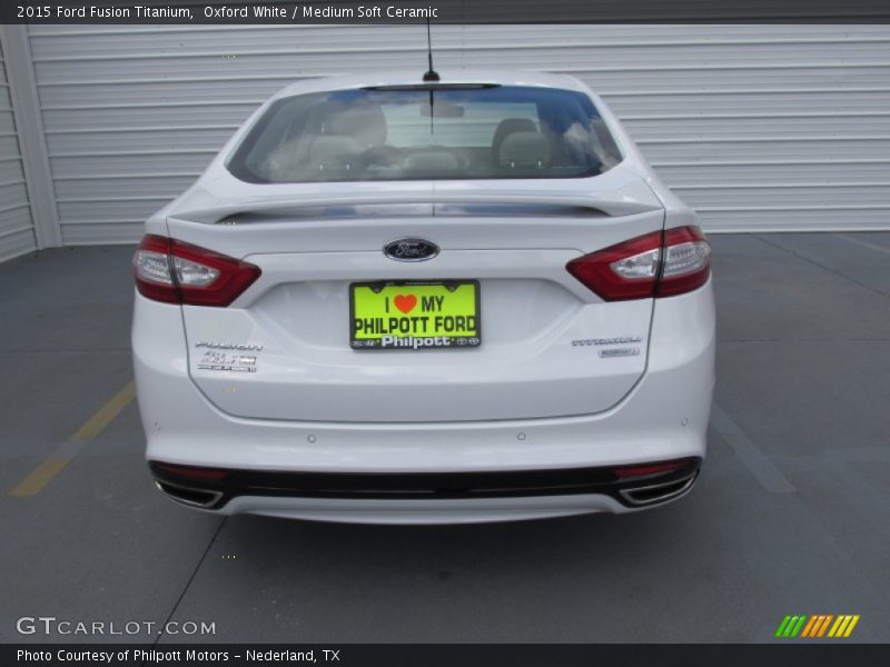 Oxford White / Medium Soft Ceramic 2015 Ford Fusion Titanium