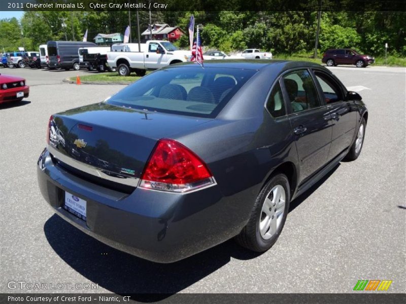 Cyber Gray Metallic / Gray 2011 Chevrolet Impala LS