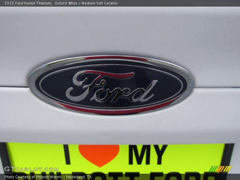 Oxford White / Medium Soft Ceramic 2015 Ford Fusion Titanium