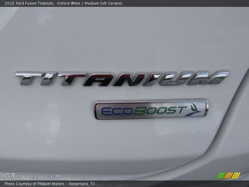 Oxford White / Medium Soft Ceramic 2015 Ford Fusion Titanium