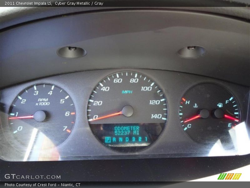 Cyber Gray Metallic / Gray 2011 Chevrolet Impala LS