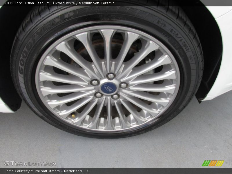 Oxford White / Medium Soft Ceramic 2015 Ford Fusion Titanium