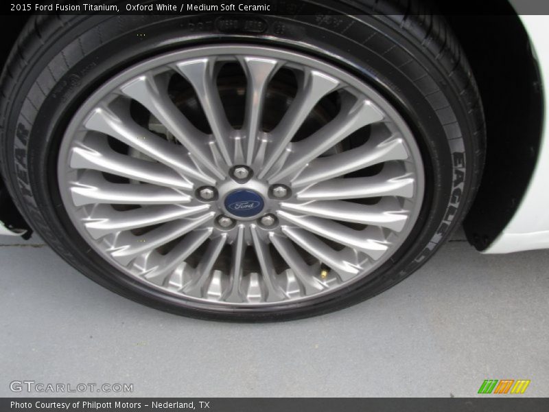 Oxford White / Medium Soft Ceramic 2015 Ford Fusion Titanium