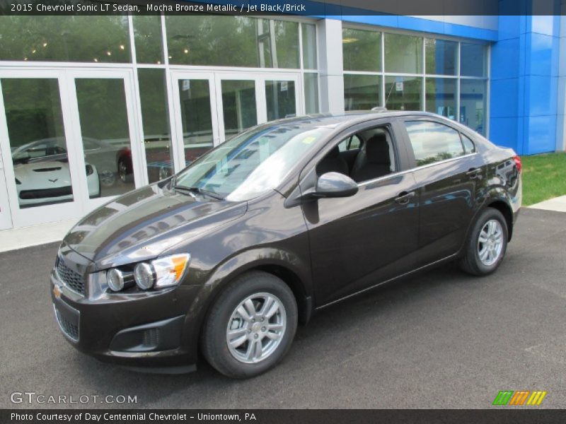 Mocha Bronze Metallic / Jet Black/Brick 2015 Chevrolet Sonic LT Sedan
