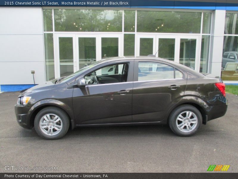 Mocha Bronze Metallic / Jet Black/Brick 2015 Chevrolet Sonic LT Sedan