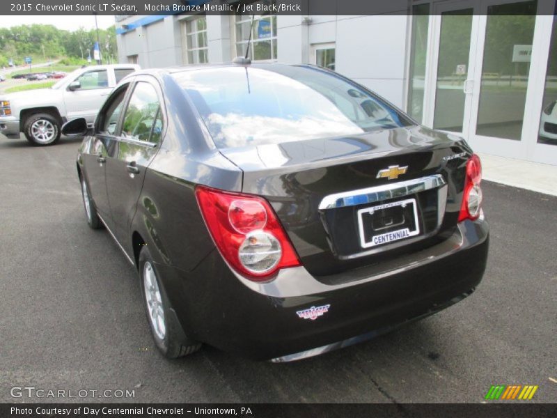 Mocha Bronze Metallic / Jet Black/Brick 2015 Chevrolet Sonic LT Sedan