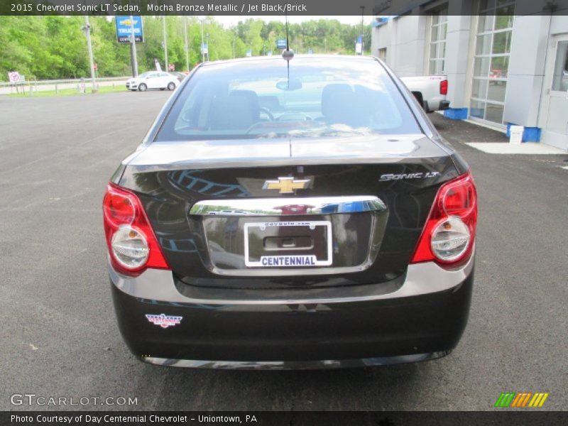 Mocha Bronze Metallic / Jet Black/Brick 2015 Chevrolet Sonic LT Sedan