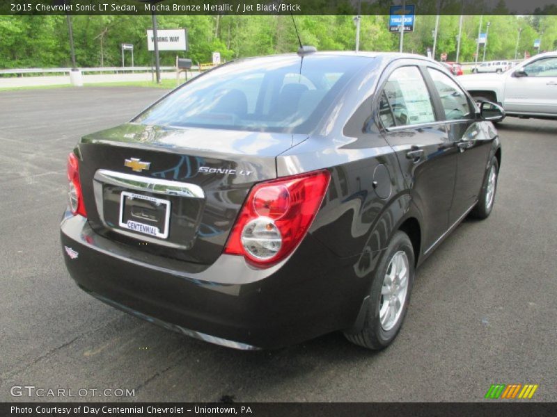 Mocha Bronze Metallic / Jet Black/Brick 2015 Chevrolet Sonic LT Sedan