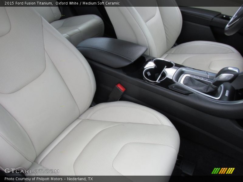 Oxford White / Medium Soft Ceramic 2015 Ford Fusion Titanium