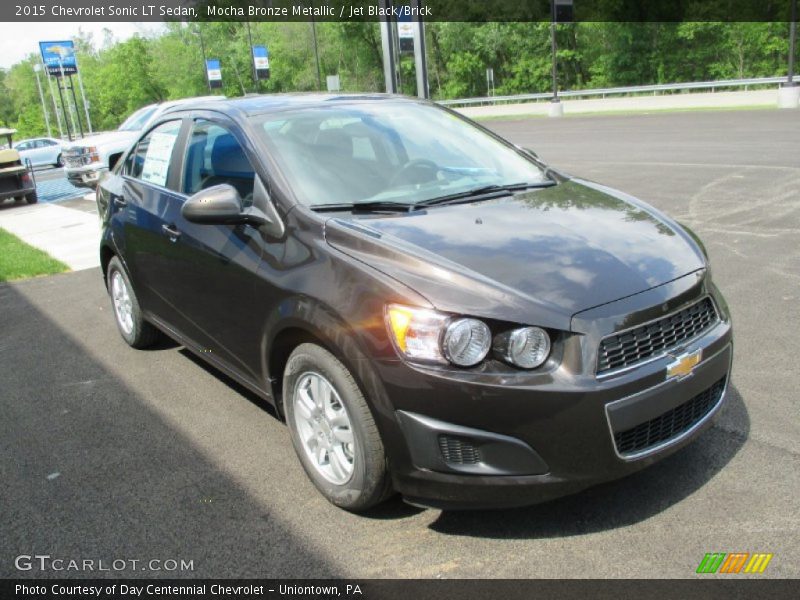 Mocha Bronze Metallic / Jet Black/Brick 2015 Chevrolet Sonic LT Sedan