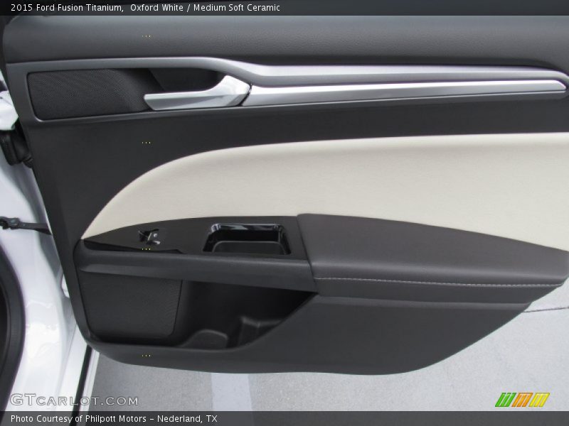 Oxford White / Medium Soft Ceramic 2015 Ford Fusion Titanium