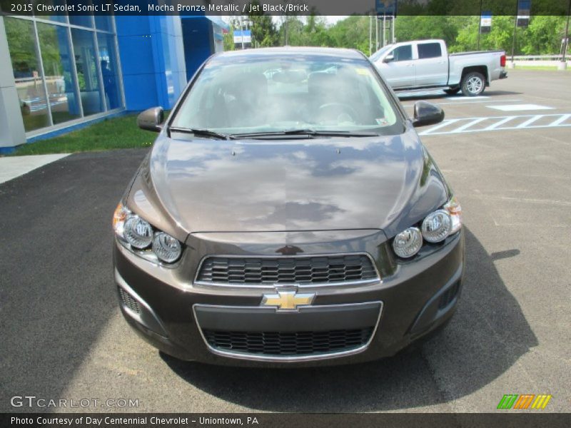 Mocha Bronze Metallic / Jet Black/Brick 2015 Chevrolet Sonic LT Sedan