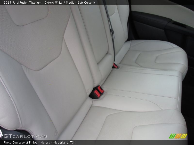 Oxford White / Medium Soft Ceramic 2015 Ford Fusion Titanium