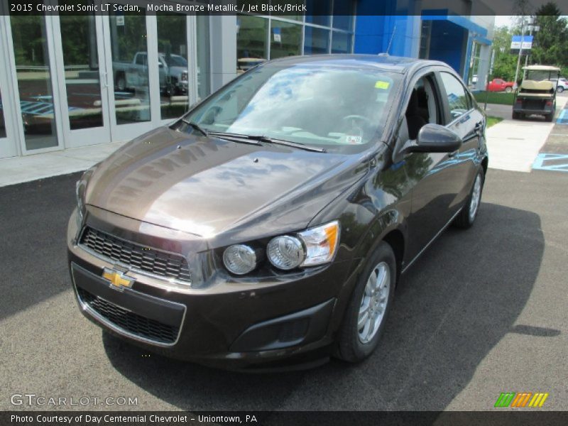 Mocha Bronze Metallic / Jet Black/Brick 2015 Chevrolet Sonic LT Sedan