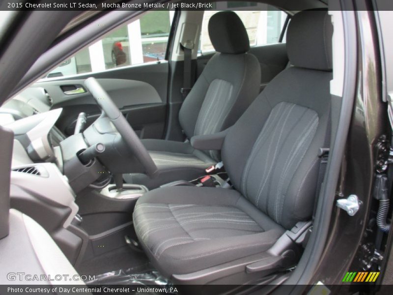 Mocha Bronze Metallic / Jet Black/Brick 2015 Chevrolet Sonic LT Sedan