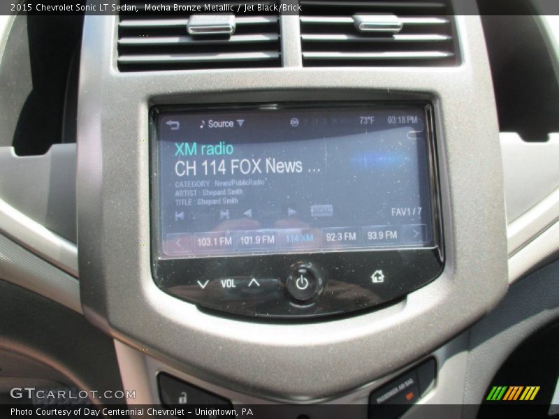 Mocha Bronze Metallic / Jet Black/Brick 2015 Chevrolet Sonic LT Sedan