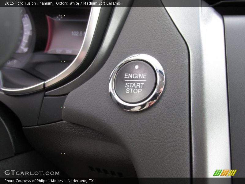 Oxford White / Medium Soft Ceramic 2015 Ford Fusion Titanium
