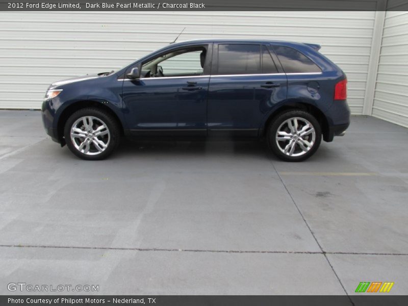 Dark Blue Pearl Metallic / Charcoal Black 2012 Ford Edge Limited