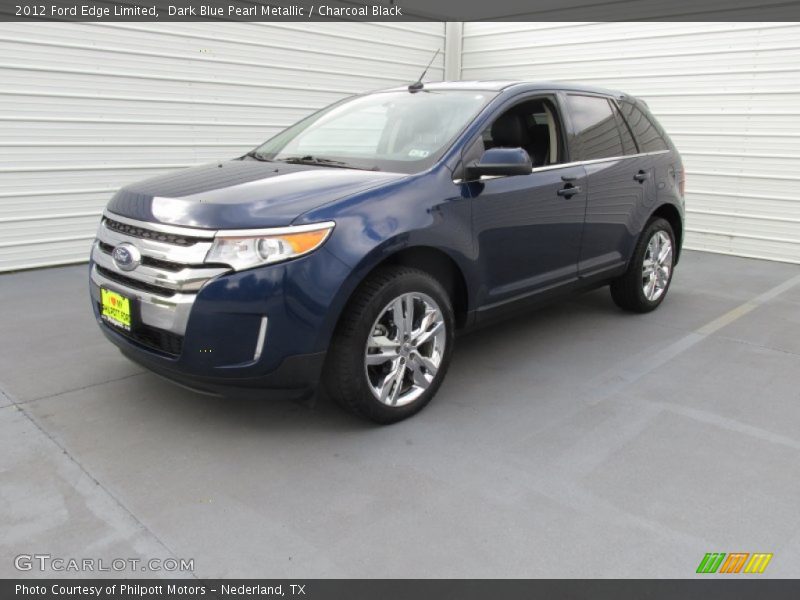 Dark Blue Pearl Metallic / Charcoal Black 2012 Ford Edge Limited
