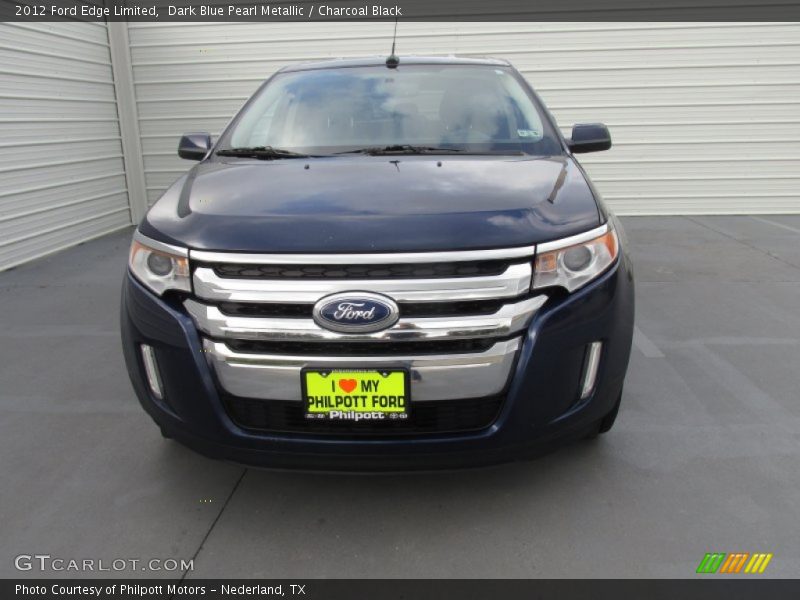 Dark Blue Pearl Metallic / Charcoal Black 2012 Ford Edge Limited