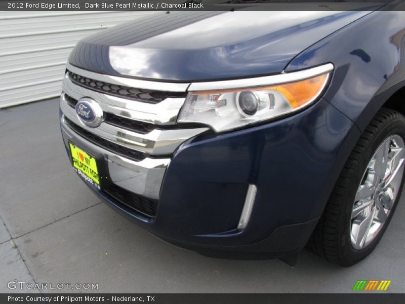 Dark Blue Pearl Metallic / Charcoal Black 2012 Ford Edge Limited