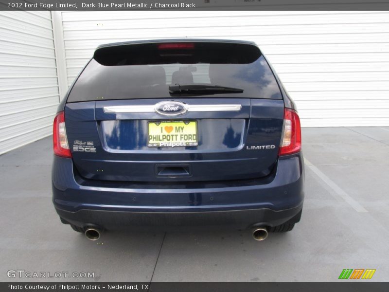 Dark Blue Pearl Metallic / Charcoal Black 2012 Ford Edge Limited
