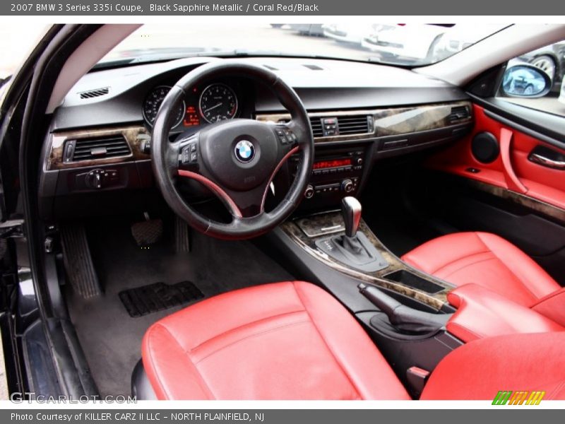  2007 3 Series 335i Coupe Coral Red/Black Interior