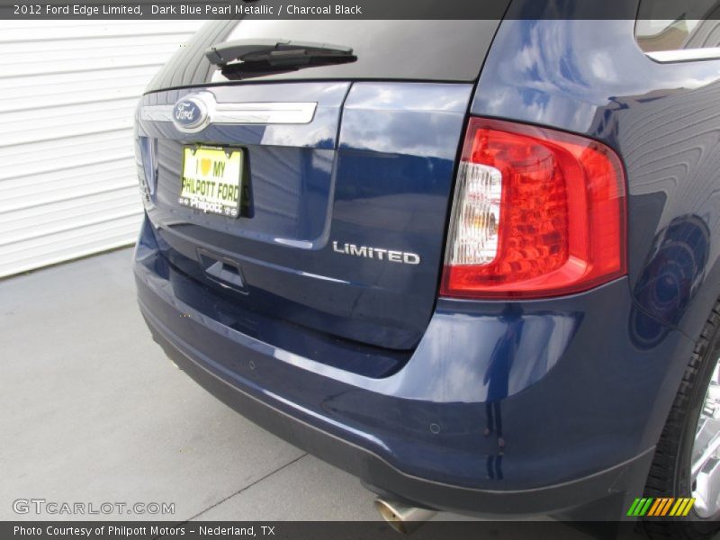 Dark Blue Pearl Metallic / Charcoal Black 2012 Ford Edge Limited