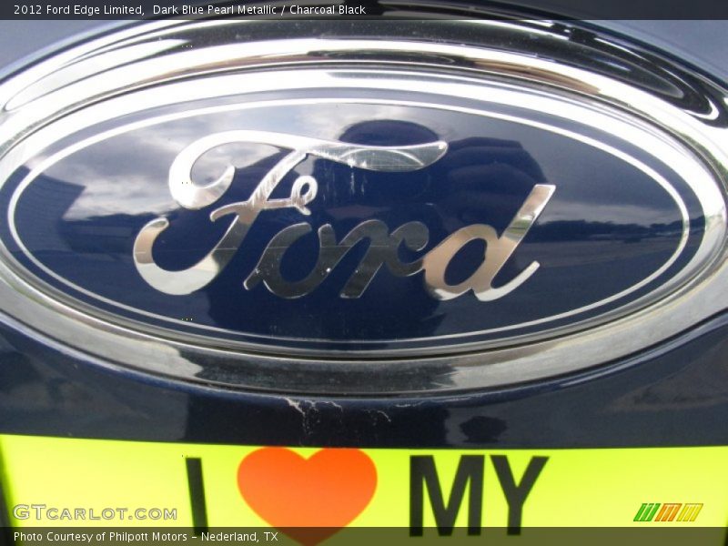 Dark Blue Pearl Metallic / Charcoal Black 2012 Ford Edge Limited