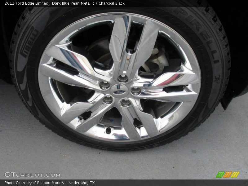 Dark Blue Pearl Metallic / Charcoal Black 2012 Ford Edge Limited